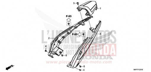 CAPOT ARRIERE CB500XAM de 2021